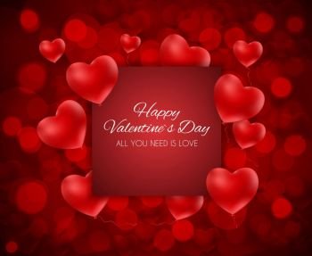 Valentine s Day Heart Love and Feelings Background Design. Vector illustration EPS10. Valentine s Day Heart Love and Feelings Background Design. Vector illustration