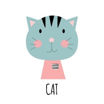 Cute Little Cat Animal Icon. Vector Illustration EPS10. Cute Little Cat Animal Icon. Vector Illustration