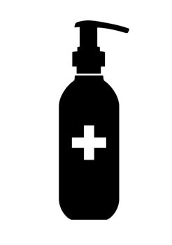 Hand sanitizer icon  isolated on white background. Vector Illustration EPS10. Hand sanitizer icon  isolated on white background. Vector Illustration