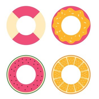 Circle for swimming simple icon set. Vector Illustration EPS10. Circle for swimming simple icon set. Vector Illustration