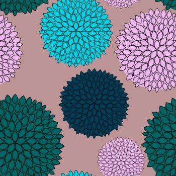 Simple colored Flower Icon, Seamless pattern. Vector Illustration. EPS10. Simple colored Flower Icon, Seamless pattern. Vector Illustration