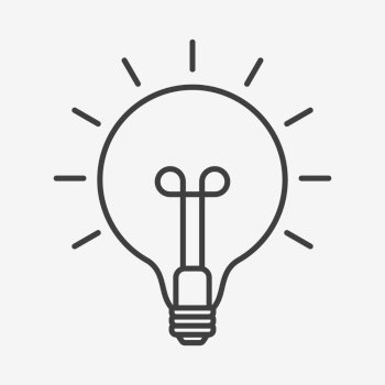 Creative Idea Line Icon. Lightbulb education, innovation logo. Vector Illustration. Creative Idea Line Icon. Lightbulb education, innovation logo. Vector Illustration. EPS10