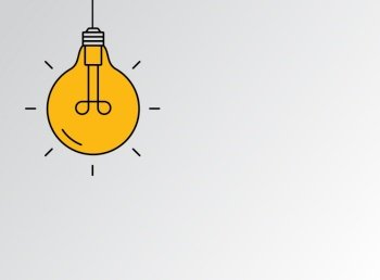 Creative Idea Line Icon. Lightbulb education, innovation logo. Vector Illustration EPS10. Creative Idea Line Icon. Lightbulb education, innovation logo. Vector Illustration
