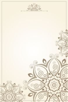 A vector illustration of floral pattern paper background