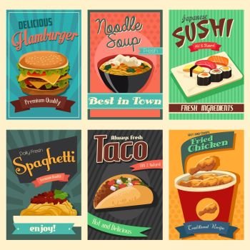 A vector illustration of food poster
