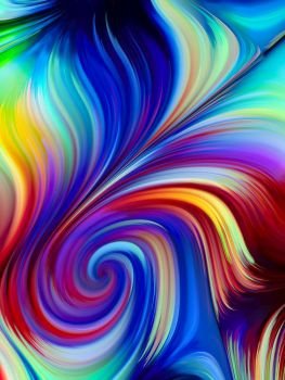 Multicolored Light. Wallpaper Paint series. Backdrop design of colorful background lines for works on art, design, creativity and imagination