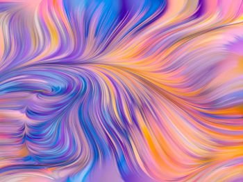 Paint In Motion. Liquid Screen series. Visually pleasing composition of vibrant flow of hues and gradients for works on art, design and technology
