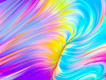 Perfume of Color series. Colorful swirling abstract background design.