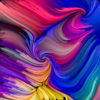 Colorful texture background on subject of abstract art, dynamic design and creativity. Color Swirl series.