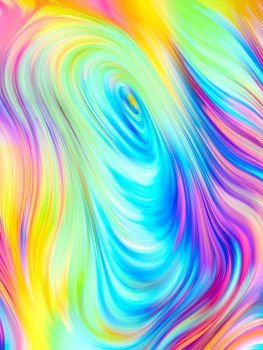 Colorful Background. Visual Perfume series. Abstract composition of vibrant flow of hues and gradients suitable in projects related to art, design and technology