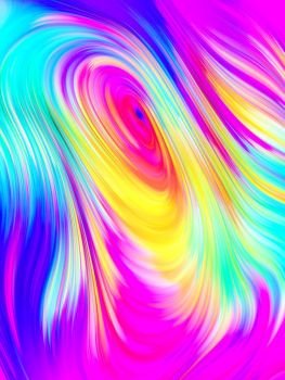 Color fibers iridescent. Overflow Colors Series.