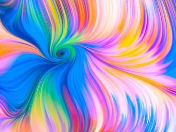 Perfume of Color series. Multicolored swirl background design on subject of art and creativity