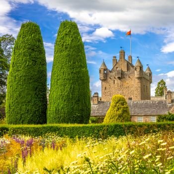Cawdor Castle with gardens, Inverness, Scotland 