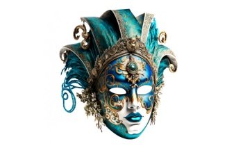 Amazing carnival mask. Fun time. Generative AI