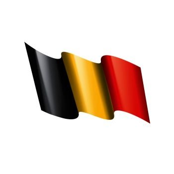 Belgium flag, vector illustration on a white background. Flag of Belgium, Vector illustration