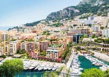Monaco Fontvieille cityscape Monte carlo French Riviera - Image