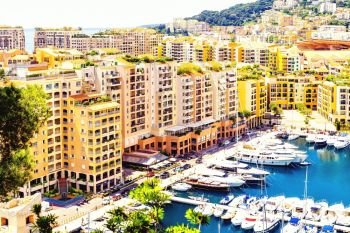 Monaco Fontvieille cityscape Monte carlo French Riviera