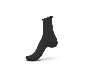 Blank cotton sock mockup. 3d illustration isolated on white background 