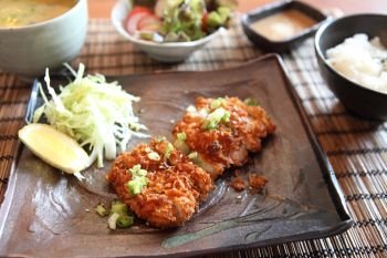 Fried pork tonkatsu