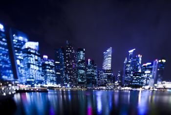 Skyline of Singapore, financial centre