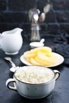 cottage cheese with pineapple, desert with pineapple