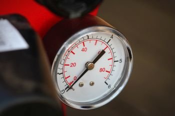 Mechanical pressure gauges. Traditional instruments for measuring pressure.