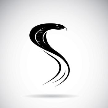 Vector of snake design on white background. Wild Animals. Snake logo or icon. Easy editable layered vector illustration.