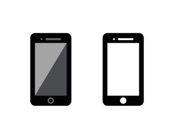 Hand Phone icon Template vector illustration design