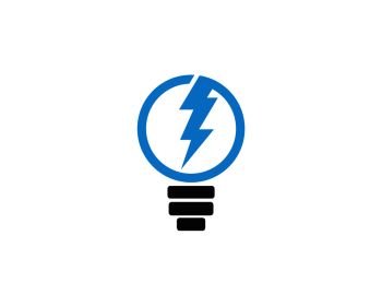 Vector light bulb symbol logo temlate vector design