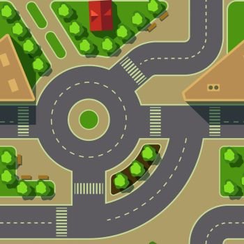 Vector background road intercharge and round. Traffic urban city road illustration. Vector background road intercharge