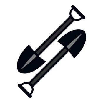 Shovel icon. Cartoon illustration of shovel vector icon for web design. Shovel icon, cartoon style