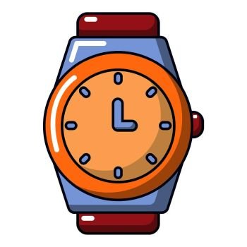 Watch icon. Cartoon illustration of watch vector icon for web design. Watch icon, cartoon style