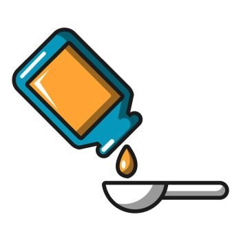 Medicine drops icon. Cartoon illustration of medicine drops vector icon for web design. Medicine drops icon, cartoon style