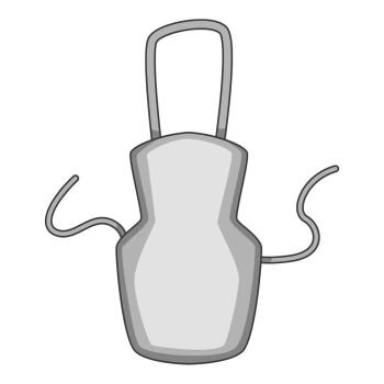 White apron icon. Cartoon illustration of white apron vector icon for web. White apron icon, cartoon style