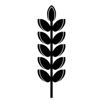 Big grain spike icon. Simple illustration of big grain spike vector icon for web. Big grain spike icon, simple style