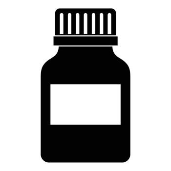 Medicine bottle icon. Simple illustration of medicine bottle vector icon for web. Medicine bottle icon, simple style
