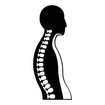 Human spine icon. Simple illustration of human spine vector icon for web. Human spine icon, simple style