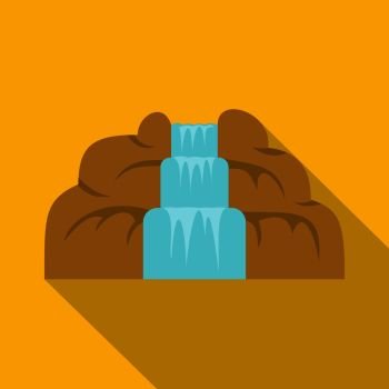 Waterfall icon. Flat illustration of waterfall vector icon for web. Waterfall icon, flat style
