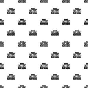 Houses pattern seamless in simple style vector illustration. Houses pattern vector