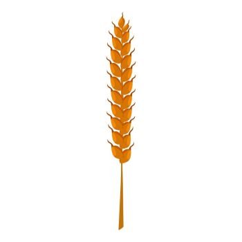 Wheat ear icon. Cartoon illustration of wheat ear vector icon for web. Wheat ear icon, cartoon style