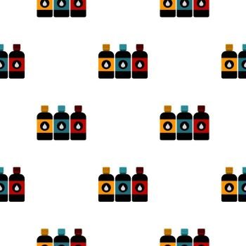 Printer ink pattern seamless background in flat style repeat vector illustration. Printer ink pattern seamless