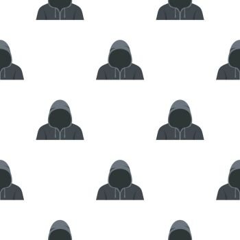 Figure in a hoodie pattern seamless for any design vector illustration. Figure in a hoodie pattern seamless