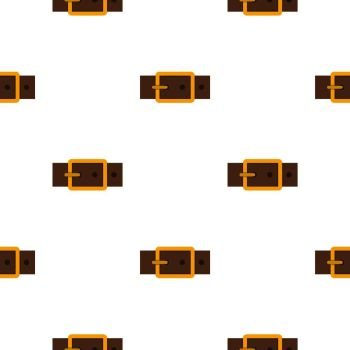 Gold square buckle pattern seamless flat style for web vector illustration. Gold square buckle pattern flat