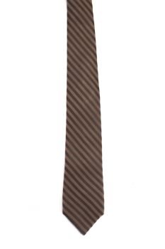 Brown tie Isolated on White Background.