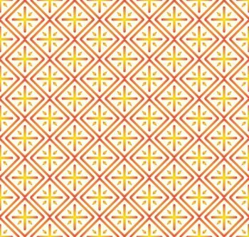 Orange Plus sign and rectangle shape seamless pattern. Abstract pattern style for graphic or modern design.