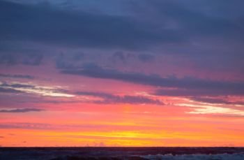 sunset on the sea, sunrise on the coast, purple sky at sunset. sunrise on the coast, purple sky at sunset, sunset on the sea
