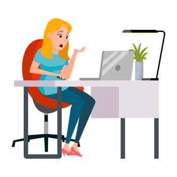 Business Woman Character Vector. Working Girl. Environment Process Creative Studio. Lifestyle Situations In Action. Girl Boss. Programming, Planning. Designer, Manager. Poses. Business Illustration