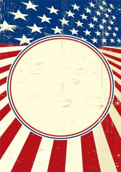  American poster circle frame