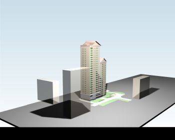 The project of a multi-storey residential building