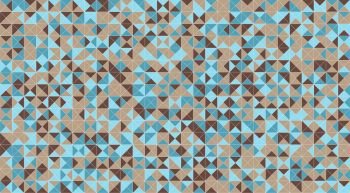 Mosaic triangle tiles flooring or wall decoration for wallpaper. Architecture design pattern material texture background, 3d abstract illustration